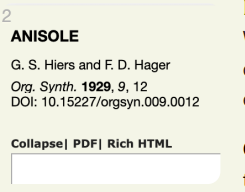 Organic Syntheses Case Study